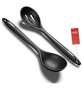 Silicone Spoons for Cooking - Kitchen Spoons for Mixing, Serving, & Stirring - 600°F Heat-Resista...