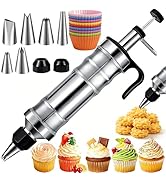 Suuker Dessert Decorating Syringe Set, Frosting Piping Kit Stainless Steels Cake Decorating Tools...