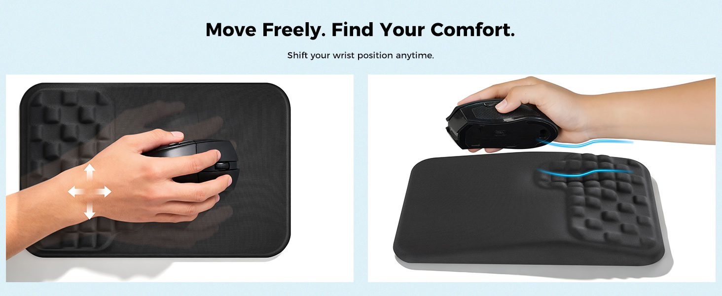 mousepad with wrist rest
