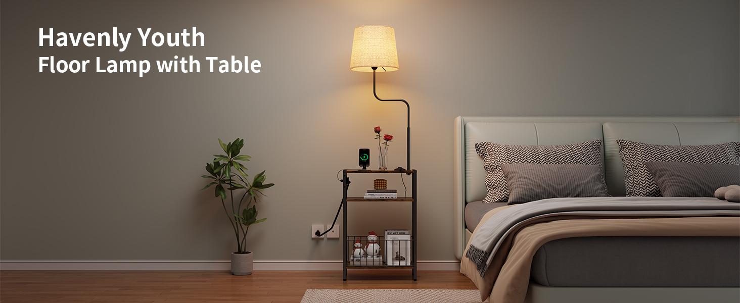 Floor Lamp with Table