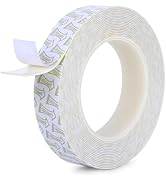 Gluest Damage Free Double Sided Tape 1in x 20ft, Removable Picture Hanging Strips Residue Free, H...