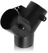 DTNESS 75mm Type-Y Duct Connection with Double Valve for Diesel Heaters | 3-way air outlet pipe f...