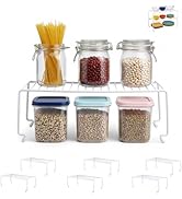 ziroland 4-Pack Large (15.7x8.54inch) Multi-Level Organizer Rack, Kitchen Shelves for Spice Organ...