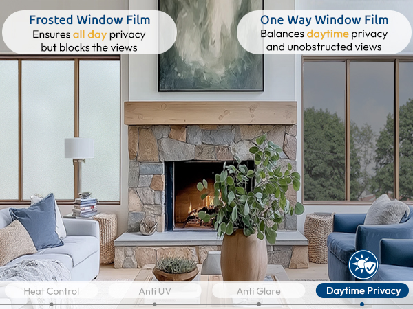 privacy window film for dayime