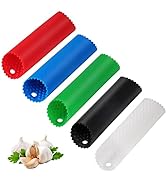 Sinnsally Garlic Peeler Skin Remover Roller Keeper,Easy Quick to Peeled Garlic Cloves with Silico...