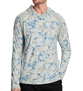 UVSAI Men’s UPF 50+ Hoodie Shirt Long Sleeve Permanent UV Sun Protection Vented Tee Performance f...