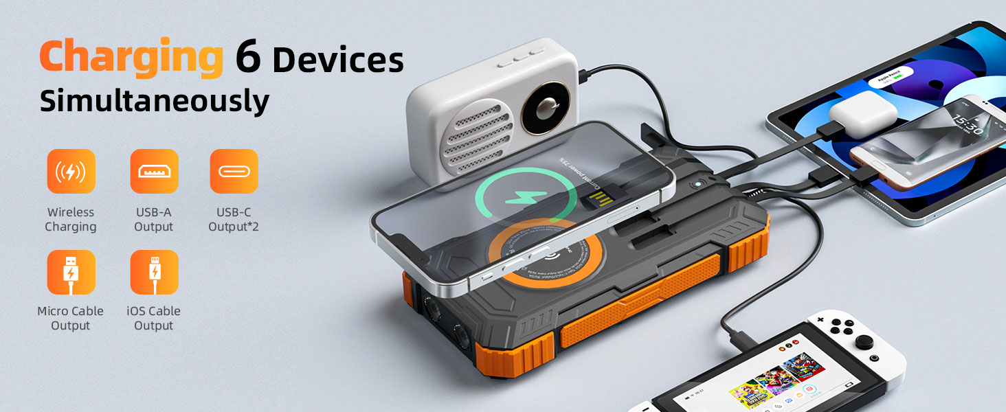 Charging 6 devices simultaneously
