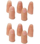 WNHNO 10Pcs Magic Trick Fingers Fake Thumb Tips Stage Show Prop Prank Magic Kits and Accessories ...