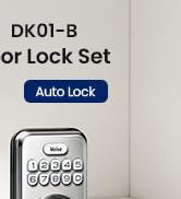 Veise Keyless Entry Door Lock with 2 Lever Handles, Electronic Backlit Keypad Deadbolt Set for Fr...