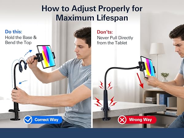 tablet stand holder for bed