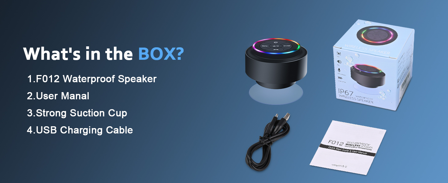 blue tooth shower speaker wireless