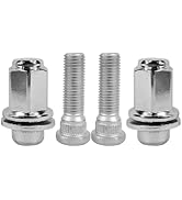 Mysttoo M12x1.50 Chrome Wheel Lug Stud Nut Set Compatible with Toyota Corolla Camry 4Runner Land ...