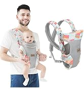 IULONEE Baby Carrier, Embrace Cozy 4-in-1 Infant Carrier Ergonomic Adjustable Holder Portable Con...