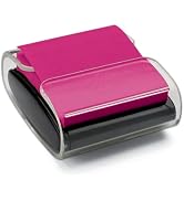 Post-it Pop-up Notes Dispenser, 3x3 in, Black Base Clear Top, Pack includes a 45-Sheet Pad (WD-33...