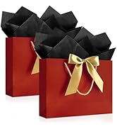 JMANNI Gift Bags, Large Gift Bags with Tissue Paper, 2Pcs Gift Bags Large Size with Handle and Bo...