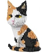 Calico Cat Model Micro Mini Building Block Toys Sets: Reminiscent of Your Beloved Feline Gift & D...