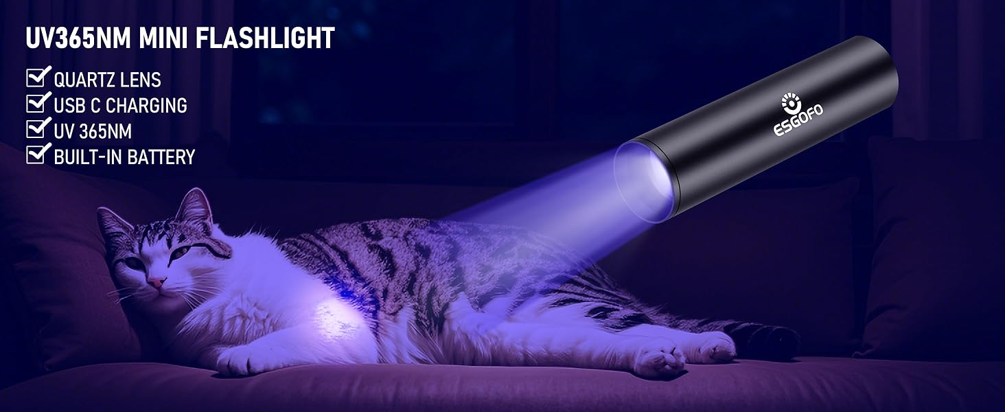 ESGOFO UV 365NM MINI FLASHLIGHT