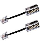 Lativu Phone Cord Detangler for Desk Phone, 2 Pack 360 Degree Rotating Telephone Cord Detangler S...