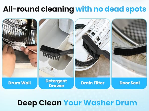 crevice cleaning brush set
