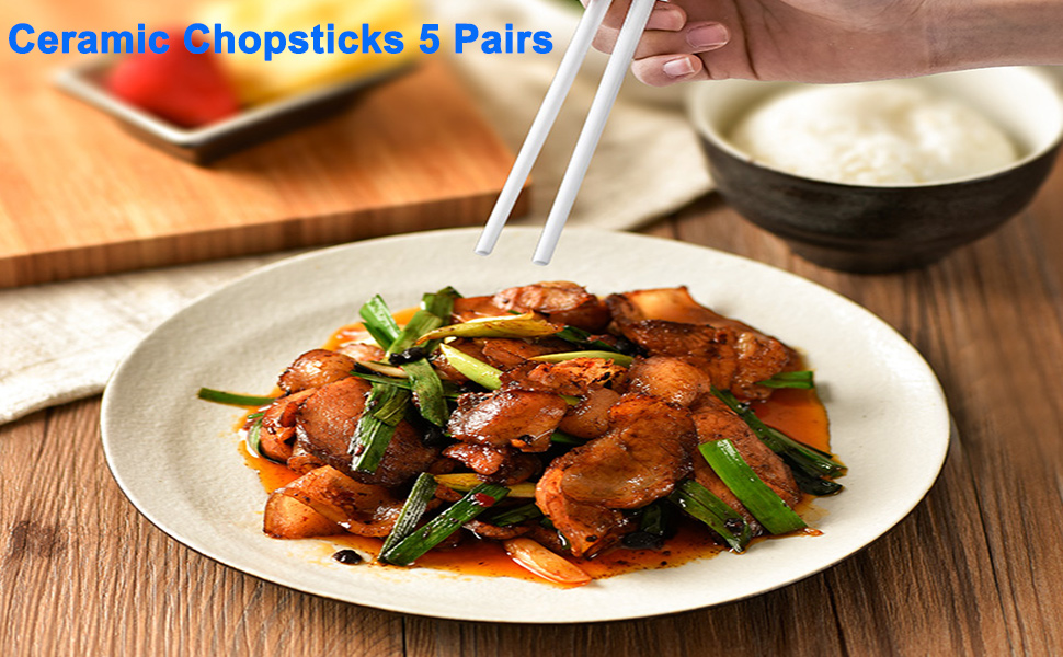 Ceramic Chopsticks 5 Pairs