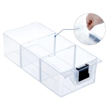 MyGift 11 Inch Stackable Storage Container Clear Plastic Arts Crafts Sewing Supplies Organizer Case