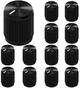 DaierTek Guitar Effect Pedal Knob Metal Black Potentiometer Knob Anodized Aluminum Amp Pot Knob w...