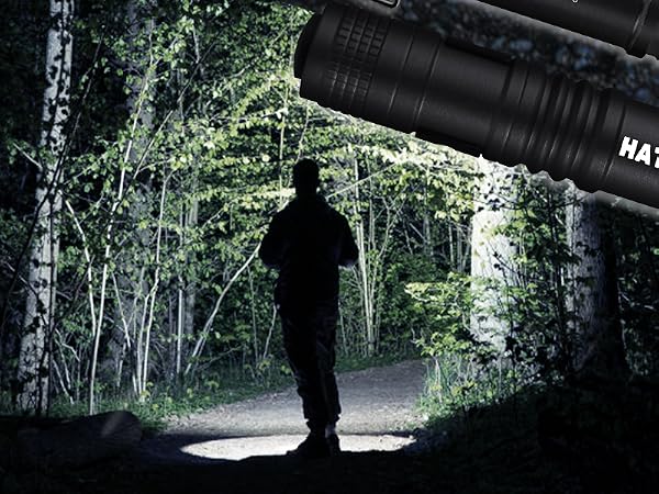 bright flashlight