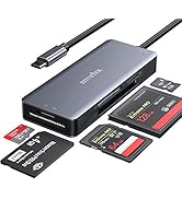 ZIYUETEK USB C SD Card Reader,5- in-1 Aluminum Thunderbolt 3 Memory Card Reader for CF, SD/SDHC,T...