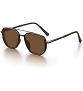 Eiuizah Tangle Free Polarized Square Aviator Sunglasses for Women UV400 | Polarized Aviator Sungl...