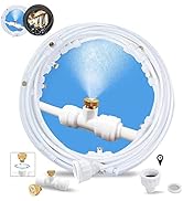 Misting System for Patio 80Ft (24M), Water Mister for Cooling Outdoor, Backyard Misters for Outsi...