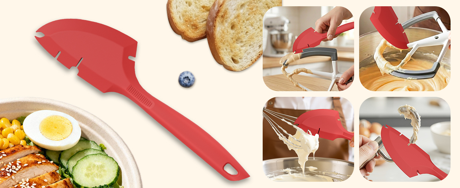 All-in-1 Scraper and Spatulas Kitchen Mixers Accessories