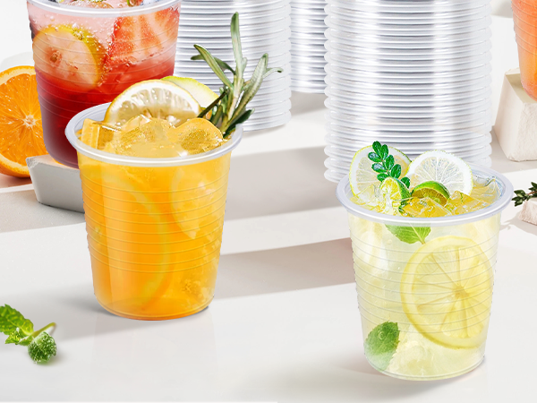 small plastic cups