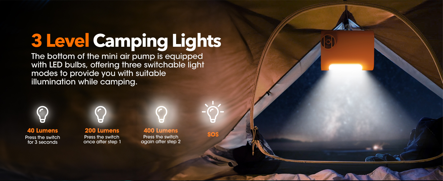 GP5 3 Level Camping Lights
