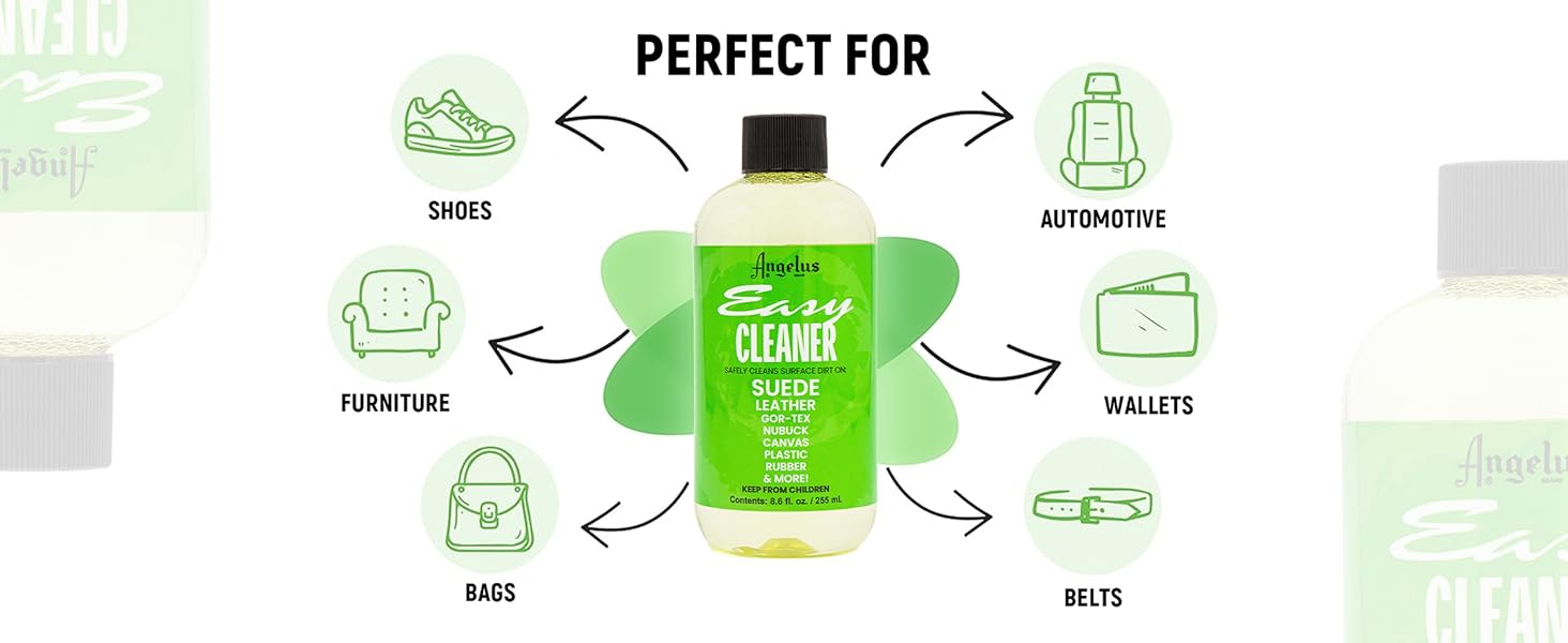 Angelus Easy Cleaner, shoe cleaner, leather cleaner, suede cleaner, canvas cleaner, vinyl cleaner