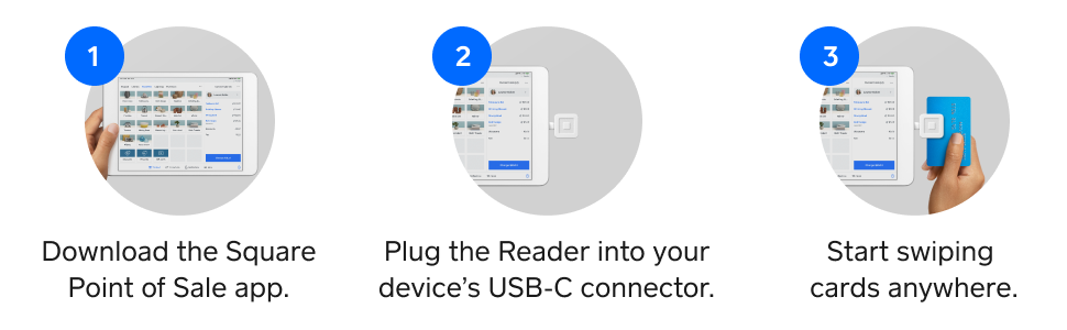 Square Reader. Easy to set up. Easier to use.