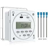 Neoteck DC 12V/16A Digital Timer Switch 7 Day Time Relay Switch with 16 ON/Off Settings LCD Progr...