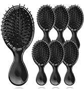 20 Pack Mini Hair Brushes Bulk, Mini Hair Brush Individually Wrapped, Soft Bristles Adds Shine, S...