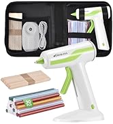 WorkBless 30PCS 0.28'' Hot Glue Gun and Sticks Set, Cordless Hot Glue Gun with 2Ah Rechargeable B...
