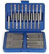 Rocaris 50 Pack Screwdriver Bit Set, 3 in Security Bit Set Extra Long Magnetic Driver Kit with Ca...
