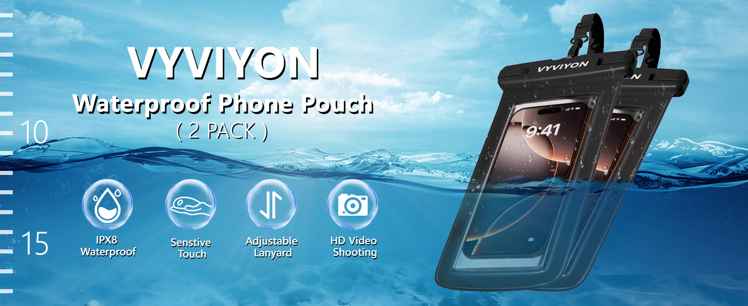 Waterproof phone pouch