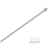 uxcell 360mm / 14 Inch Tr8x8 Stainless Steel Lead Screw with T8 Brass Nut - [ Acme Thread, 2mm Pi...