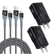 Adaptive Fast Charging Wall Charger with USB C Cable 10ft, Excgood USB Fast Charger Type C Charge...