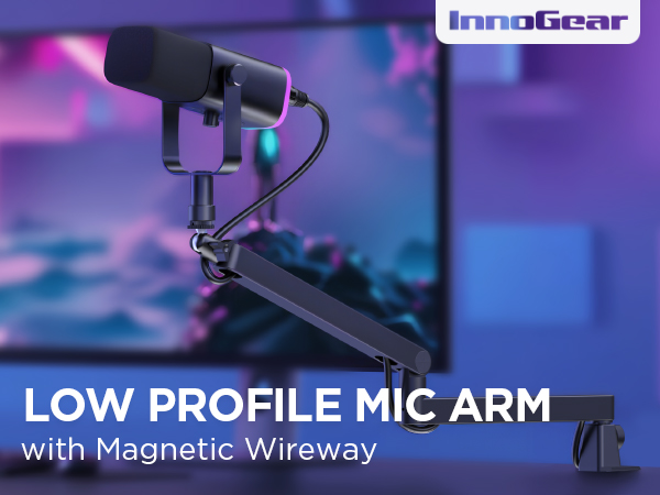 low profile boom arm