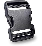 CooBigo 5 Pack 2 Inch Quick Side Release Plastic Buckle Clips Snaps Military Dual Adjustable Heav...