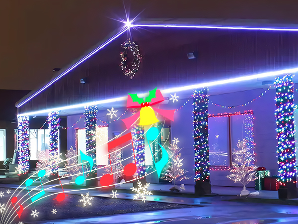 music xmas tree lights led