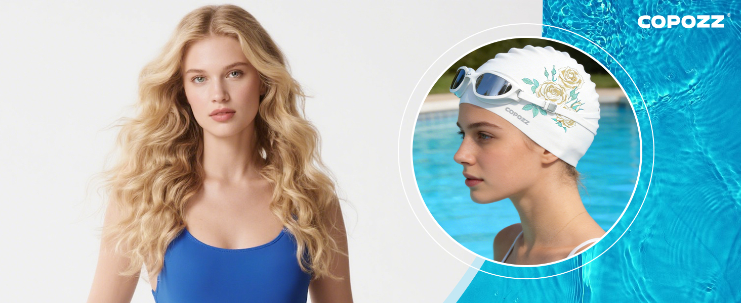 Swim cap for long hair