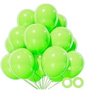 110pcs Green Balloon 12 inch, Green Latex Balloons for Birthday Party Baby Shower Wedding(with 2 ...