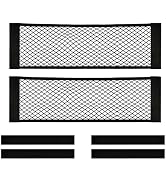 2PCS Car Cargo Net with Adhesive Tape,Storage Mesh Pocket(9.8×31.4in)