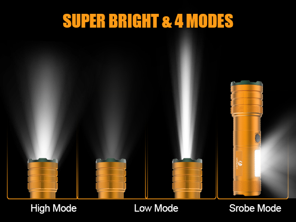 RECHARGEABLE FLASHLIGHTS HIGH LUMENS