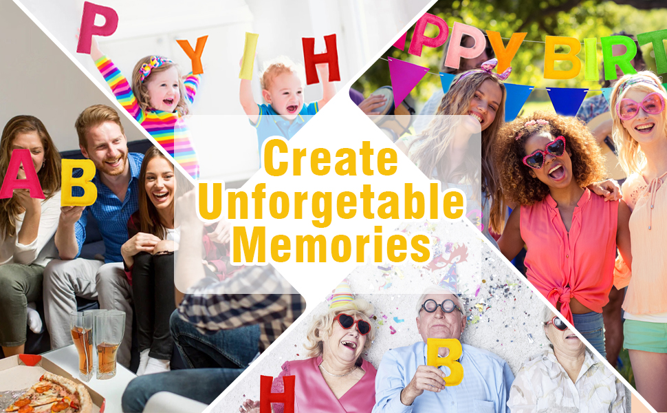Versatile for Every Age: No matter your age, our happy birthday banner is perfect for everyone